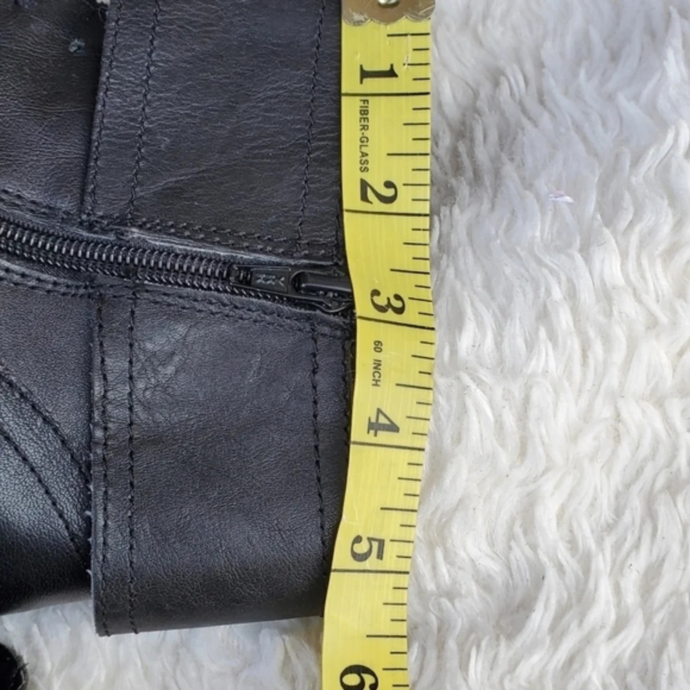 Bøc leather faux tie Ankle boots 9 - Picture 7 of 12